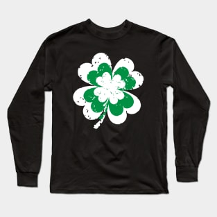 Saint Patty Lucky Shamrock Clover Leprechaun Long Sleeve T-Shirt